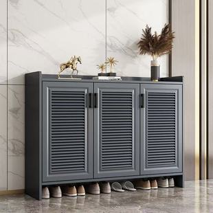 简约全铝合金属鞋柜家用门口户外室外防水防晒阳台可定制柜子整装