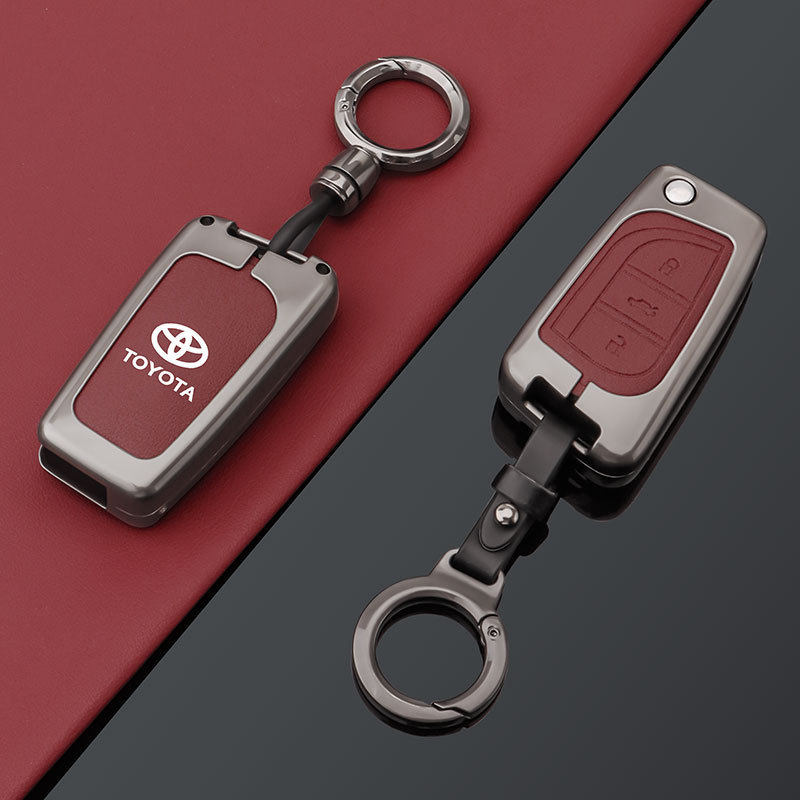 适用丰田荣放钥匙套折叠锋兰达车扣卡罗拉锐放威兰达汉兰达壳奕泽