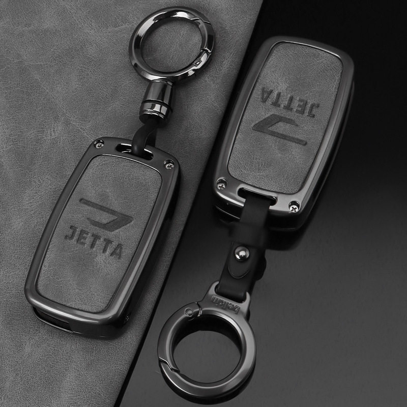 捷达vs5钥匙套新款vs7专用大众捷达va3汽车遥控锁匙折叠包壳扣