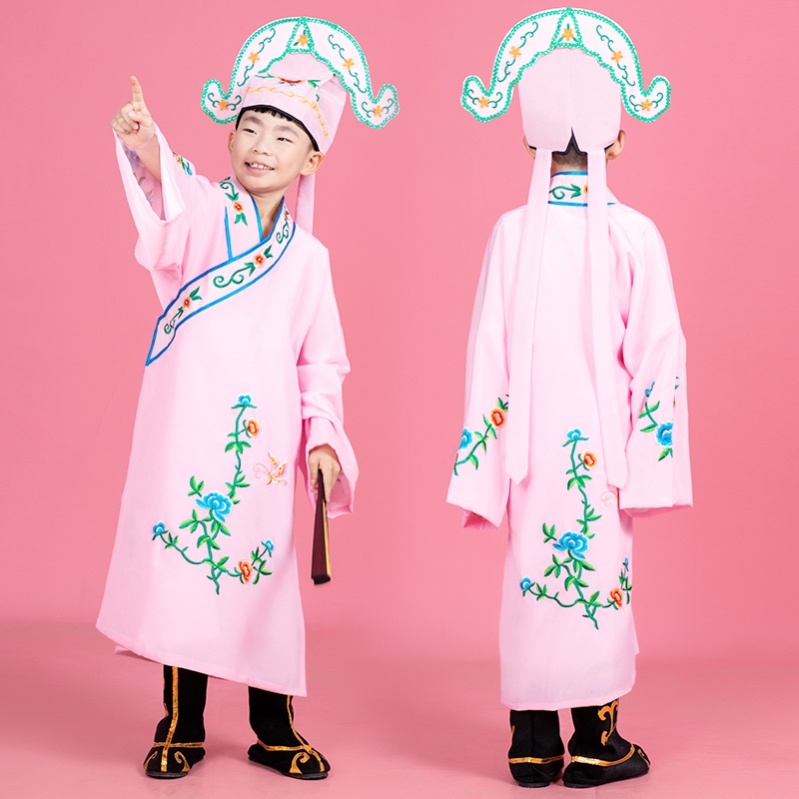儿童江南四大才子表演服演出影视秀才戏曲戏剧服装小品少年古装戏