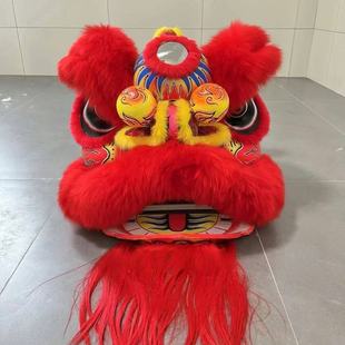 成人儿童舞狮道具泡沫舞狮服装单人摆件喜庆装饰拍照少年醒狮套装