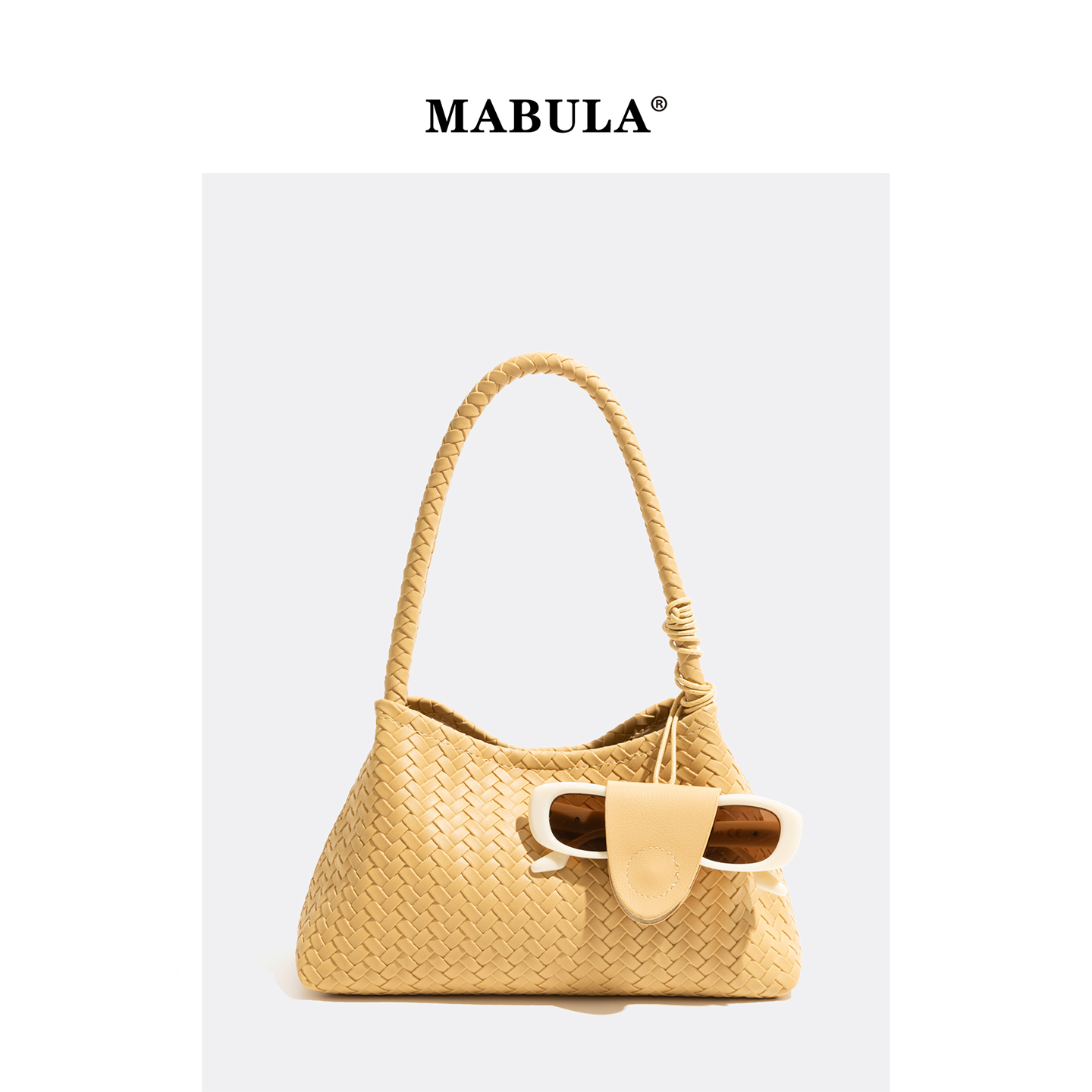 MABULA编织包小众设计法棍包