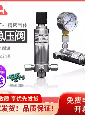 精密气体稳压阀WYF-1快插快拧2/3/6mm实验室色谱配件接压力表工程