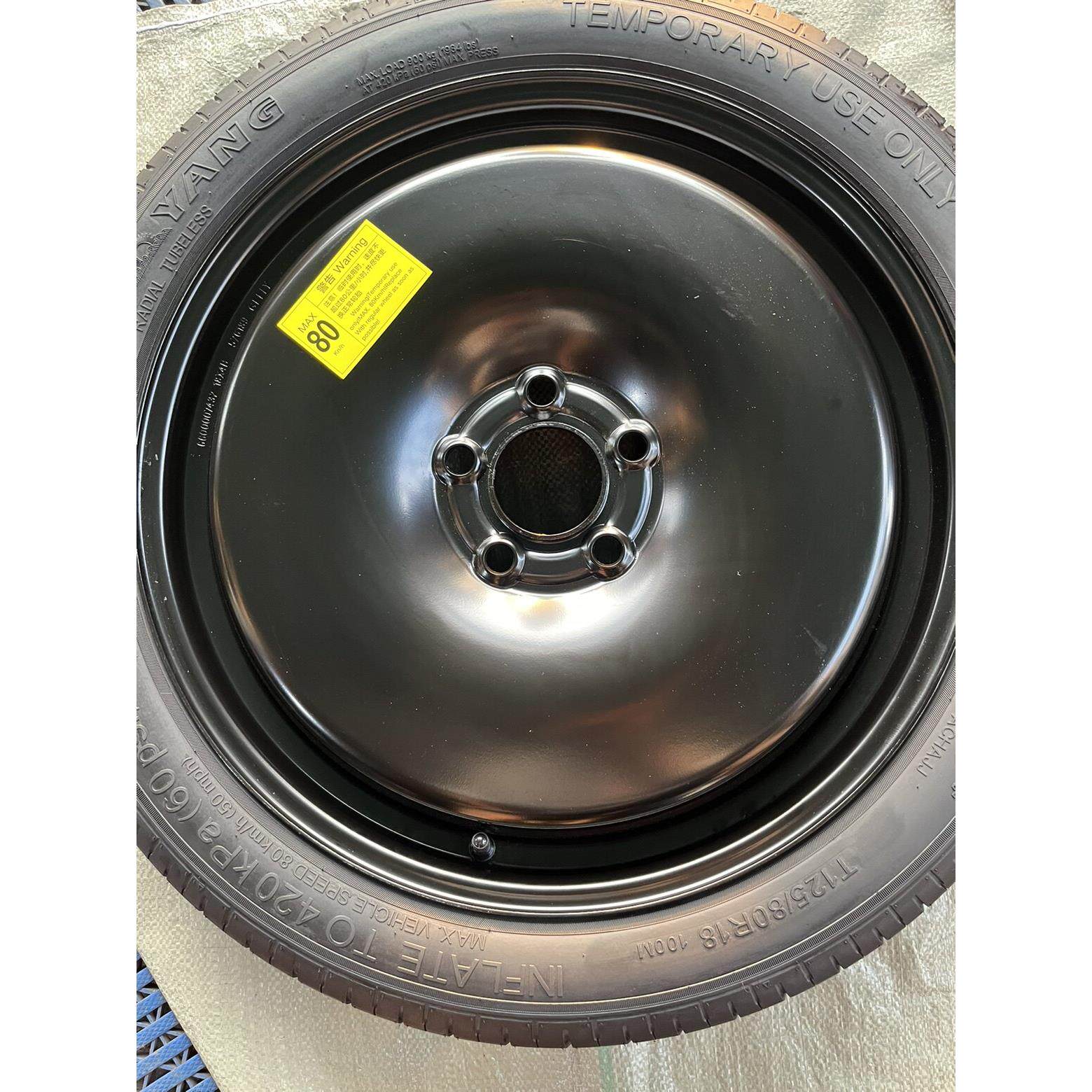 T125/70R19沃尔沃S60L XC60 XC40 S90 T125/70R19非全尺寸小备胎