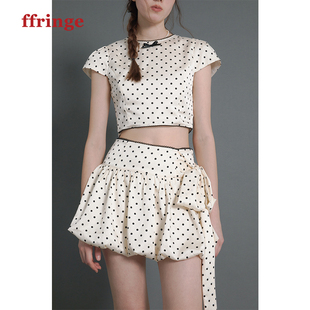 ffringe原创设计师款波点套装