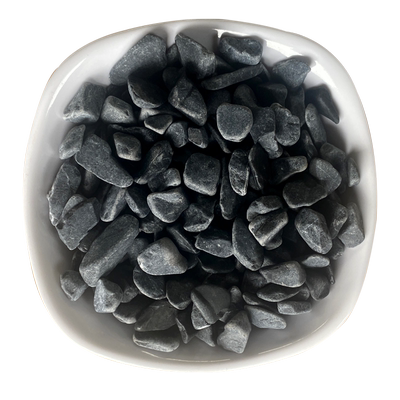 50斤黑色砾石水洗石灰色庭院铺地造景碎石子铺路景观花园露营石头