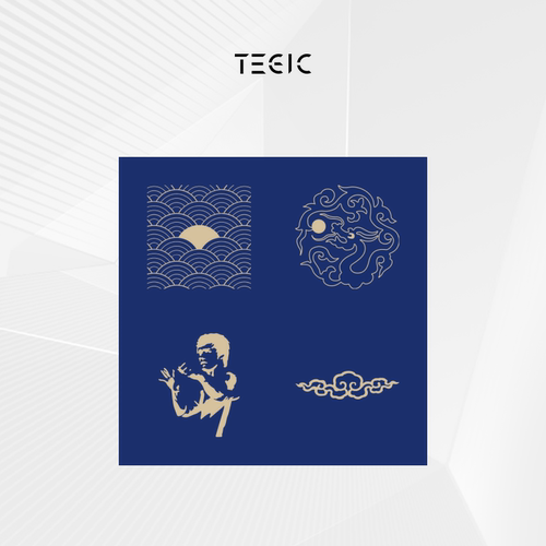 24年Q2Q3Q4 季度贴纸 （图案随机发） Scientific Pattern TEGIC 特极客