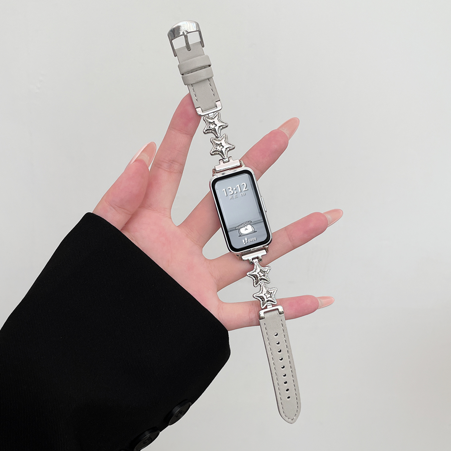 北想华为手环星星拼接皮质表带