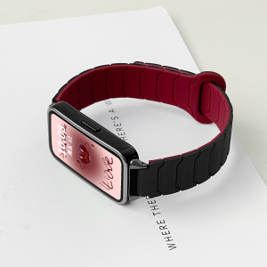 适用Keep手环B5表带铠甲纹硅胶磁吸keep智能运动手环b4腕带男女四五代时尚感b4lite新款回环磁吸创意替换带