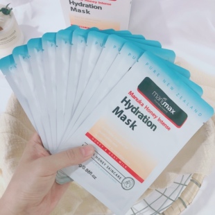 肌肤喝饱水 润就完事了~新西兰麦家麦卢卡蜂蜜鲜润保湿面膜10片