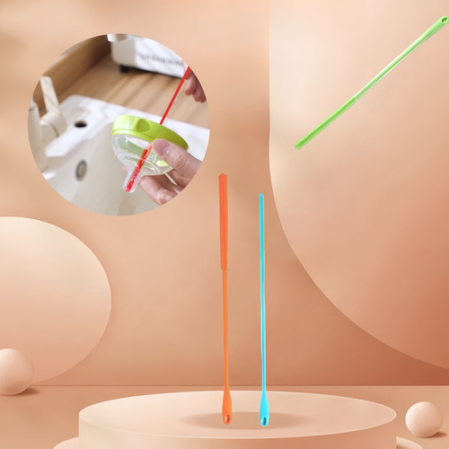 出口品质吸管毛刷硅胶吸管刷吸管清洁刷奶嘴刷清洗杯盖刷迷你刷子