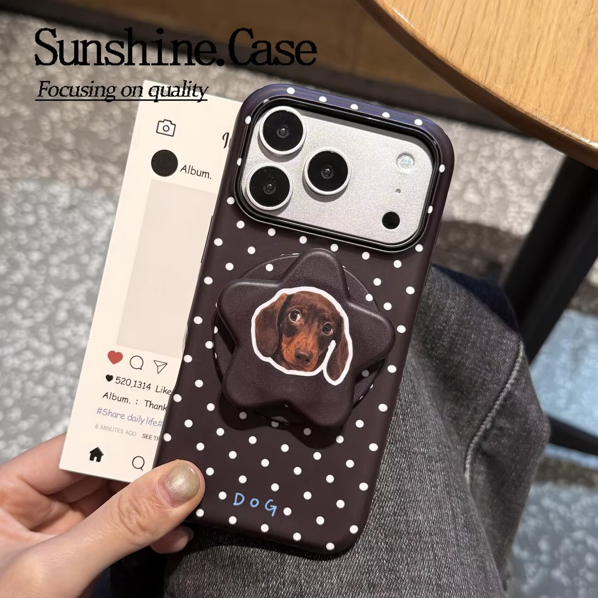 呆萌腊肠适用苹果18promax手机壳iphone17pro菲林磁吸支架16个性华为Mste80小米17男女款vivo防摔保护壳oppo