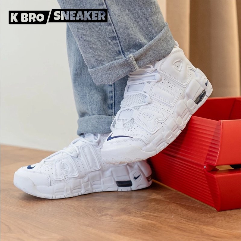 NIKE AIR MORE UPTEMPO皮蓬 舒适耐磨休闲运动圆头 GS篮球鞋LZ仓