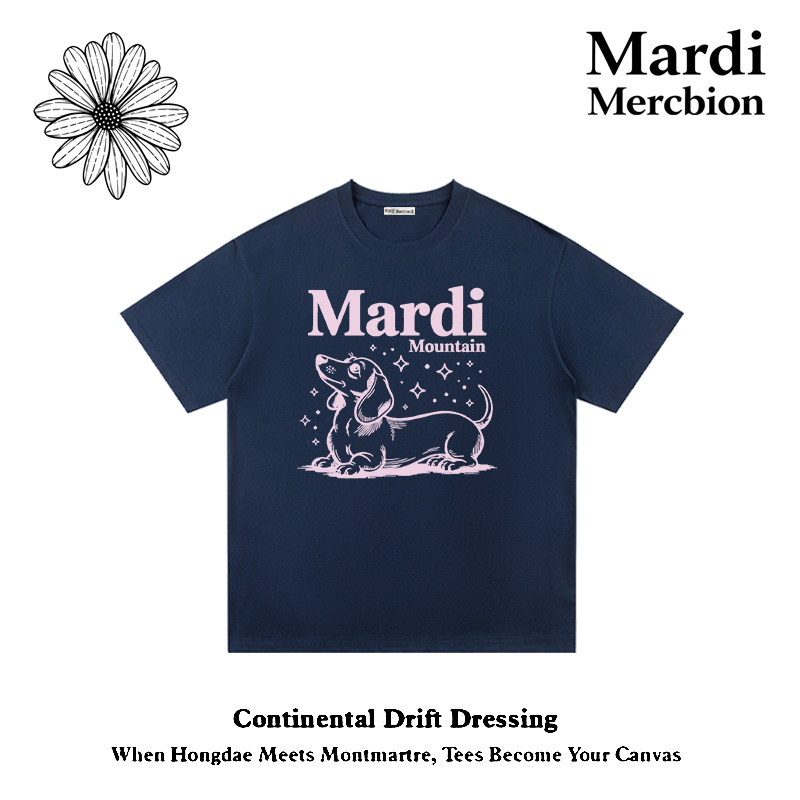 MardiMercredi腊肠狗纯棉T恤图片