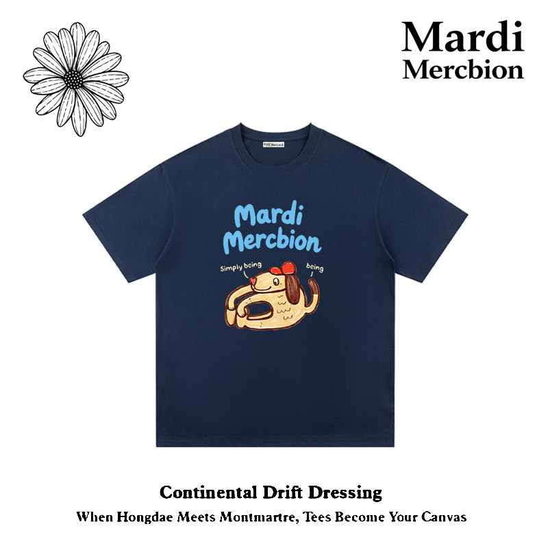 MardiMercredi重磅纯棉小狗T恤图片