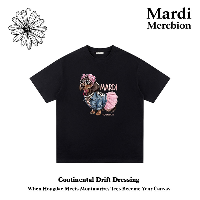 MardiMercredi腊肠狗短袖T恤图片
