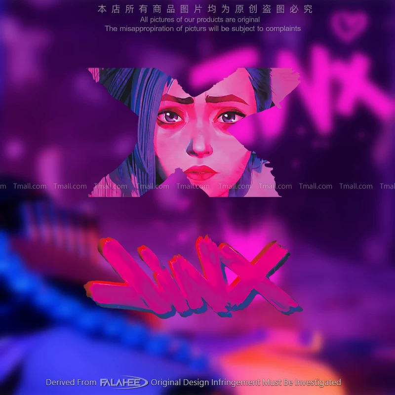 Стикеры Runaway лоли Ким Кос Джинкс, крутая граффити мотоциклетное тело багажа декоративная отражательная наклейка