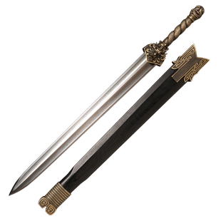 龙泉蒋氏刀剑画江湖同款宝剑汉剑花纹钢一体长剑防身冷兵器未开刃