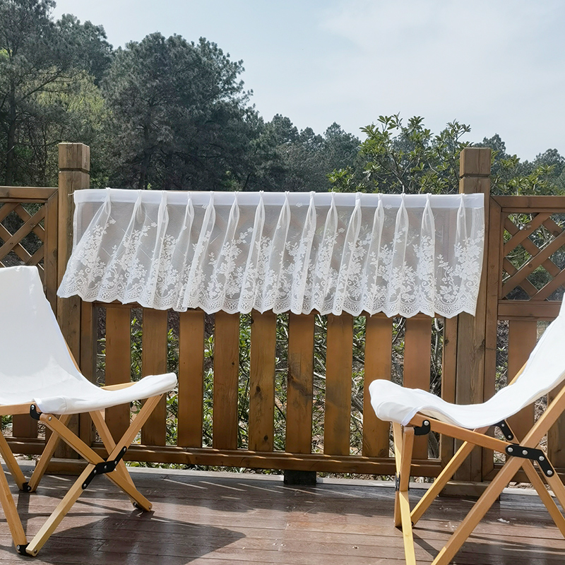 惠吉美梦遮挡帘防尘白色蕾丝