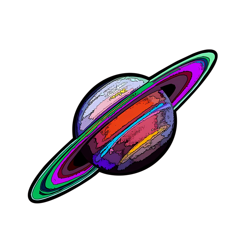 Saturn土星创意个性装饰贴画