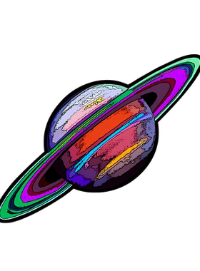 Saturn土星创意个性装饰贴画