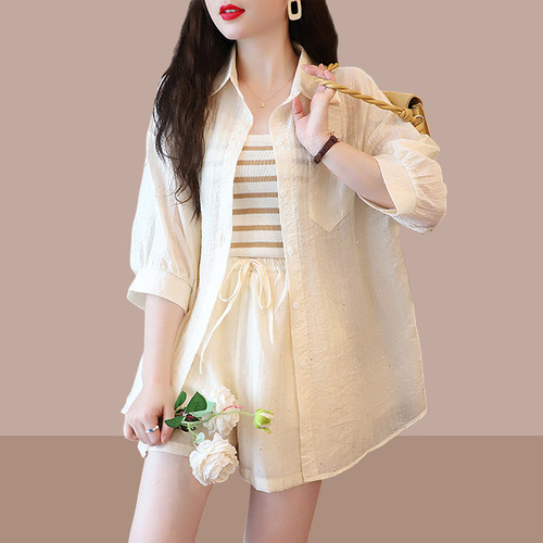 夏装搭配一整套时尚防晒衣套装女