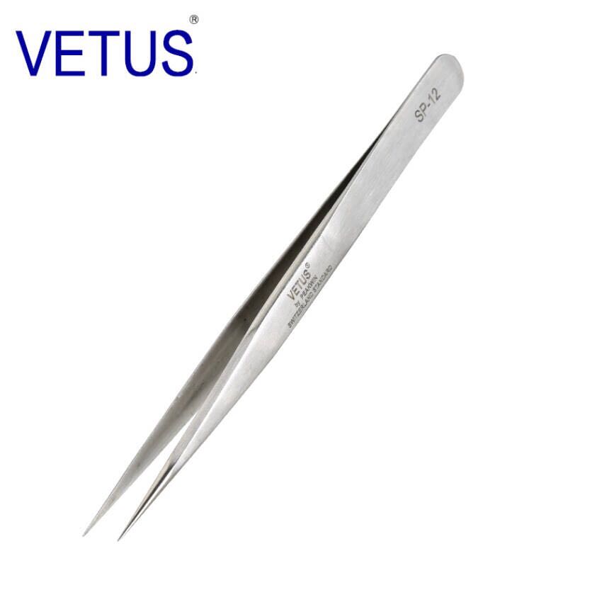 新款VETUS SP系列金标高精密302不锈钢防磁防酸 无磁钟表工具镊子