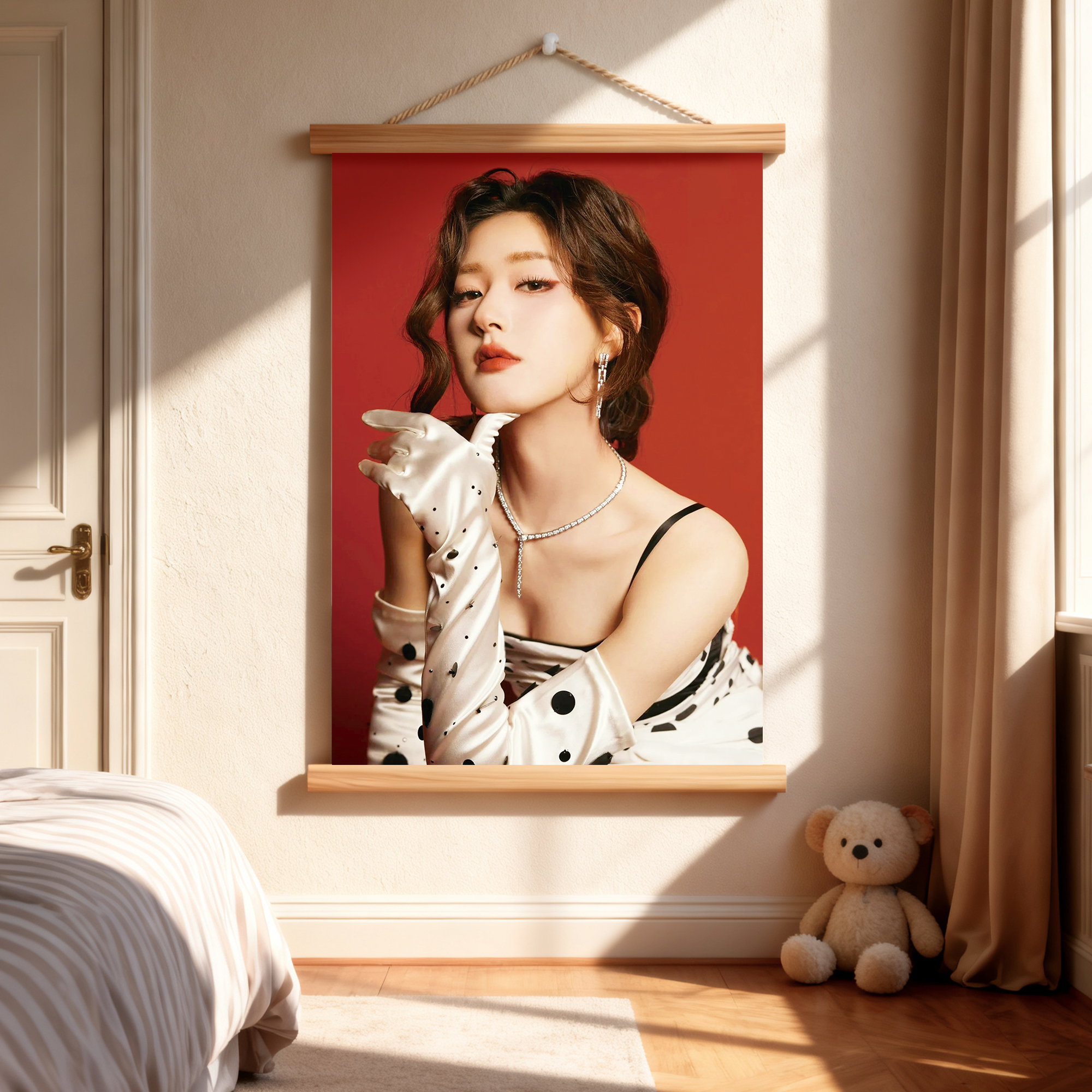 明星海报定制来图制作实木挂画