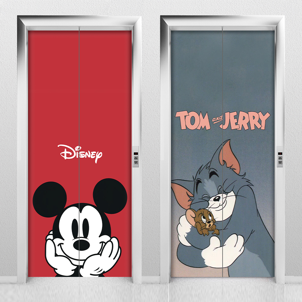 入户电梯门贴纸装饰贴画现货速发