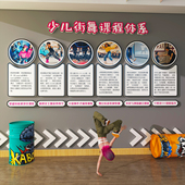 嘻哈街舞教室舞蹈社团培训机构网红设计房间装 饰文化背景墙布置