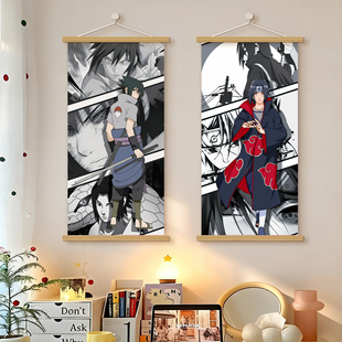 火影忍者二次元挂画海报宇智波佐助鼬鸣人水门千手柱扉间壁画挂布