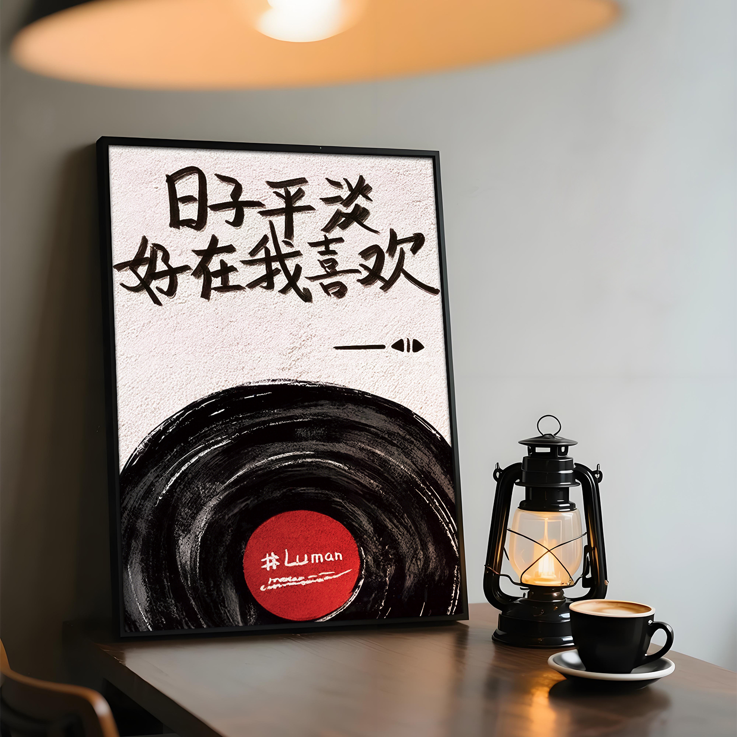 咖啡店西餐厅背景墙面装饰挂画