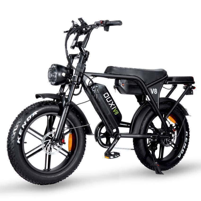 OUXI ebike 直销20寸电动越野车锂电车雪地车7速电动助力