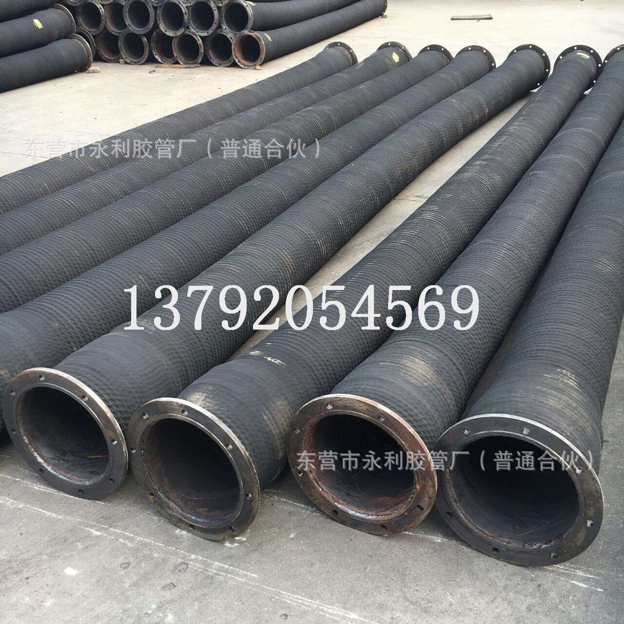 法兰大口径钢丝骨架胶管  吸排水胶管100-1500mm橡胶钢丝波纹管