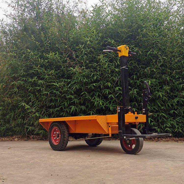 成德仓库物流厂区电动多功能手推式电动平板车小型电动平板