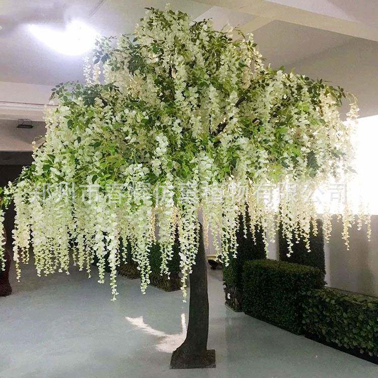 仿真豆花树人造花树假树婚庆景观园林绿景绿化仿真树可定制