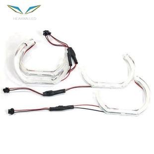 新款 日行灯C型切割水晶天使眼适用于宝马F30E90E92E87