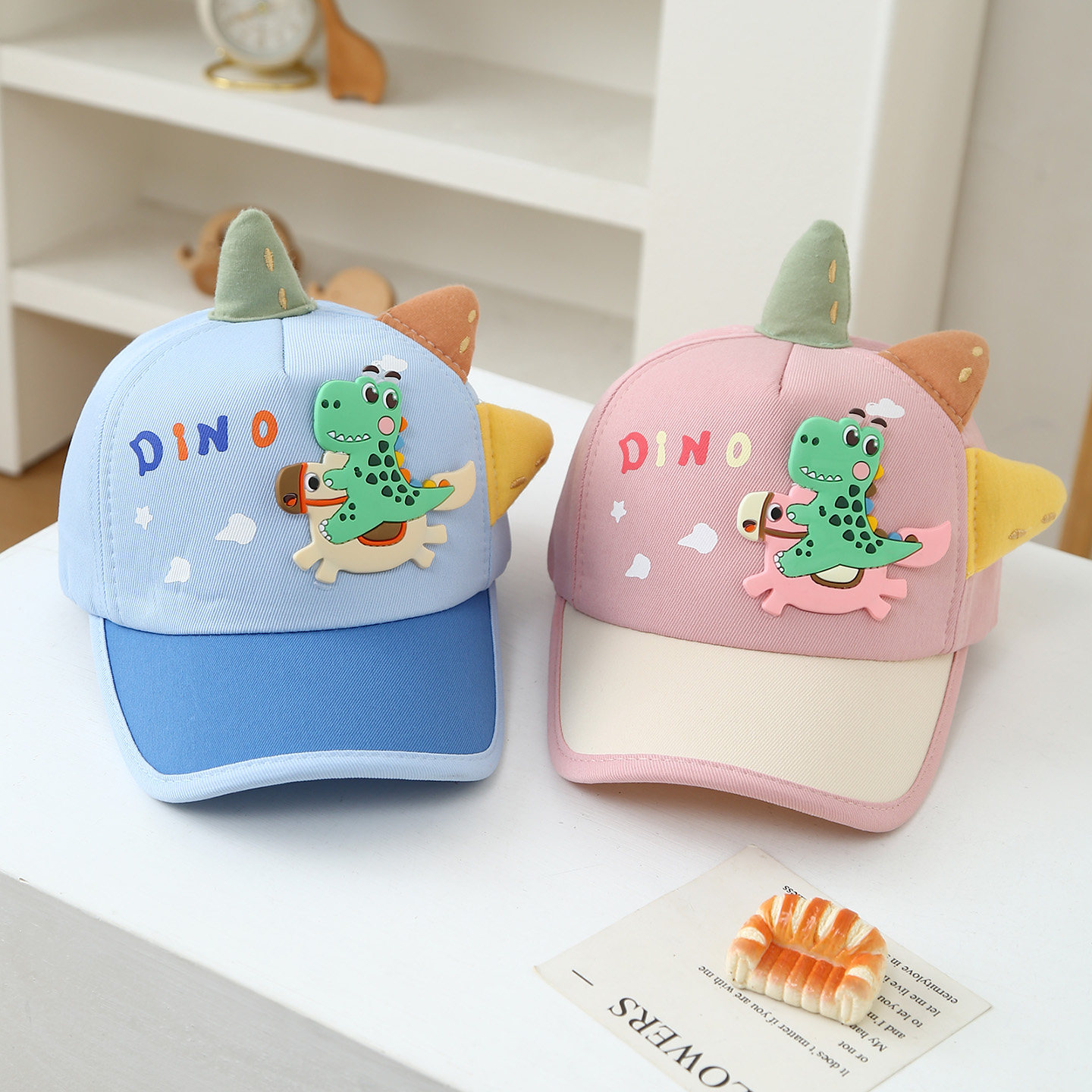 宝宝帽子卡通恐龙棒球帽男女童春秋季可爱鸭舌帽宝宝遮阳防晒帽子,童装/婴儿装/亲子装,帽子,淘宝优惠券,粉丝福利购,淘宝优惠卷