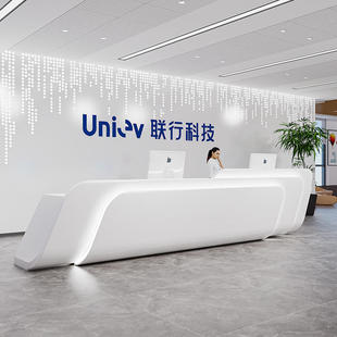 定制异形前台接待台公司大堂售楼部服务台酒店美容院吧台收银台
