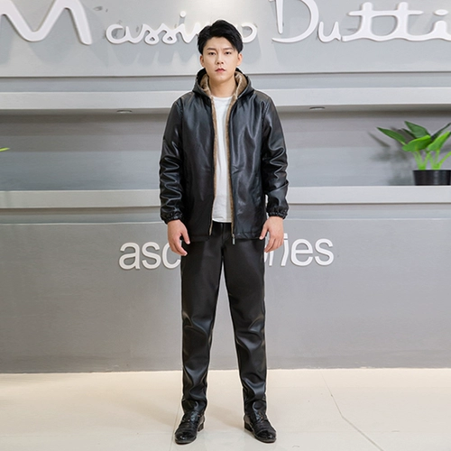 Штаны, толстовка с капюшоном, флисовый водонепроницаемый ветрозащитный удерживающий тепло комплект для пожилых людей для работы, для среднего возраста, оверсайз