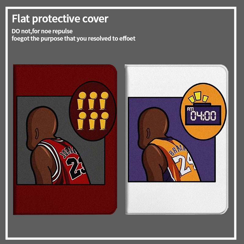 nba华为简约风科比书本式保护套