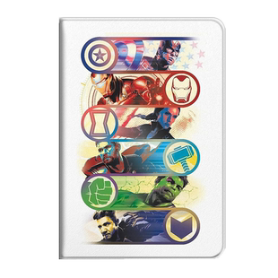 漫威ipadmini6适用2021pro11寸平板保护套10.2寸air3三折式pro10.5壳2018/17款9.7寸air4/1壳mini123笔槽简约