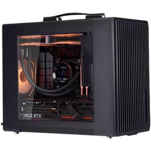 玩嘉阿尔法S1黑色MATX手提桌面电脑小机箱240冷排长显卡M-ATX主板