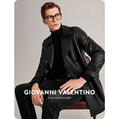 真皮皮衣外套男牛皮休闲中长款 新款 风衣 VALENTINO秋冬季 GIOVANNI