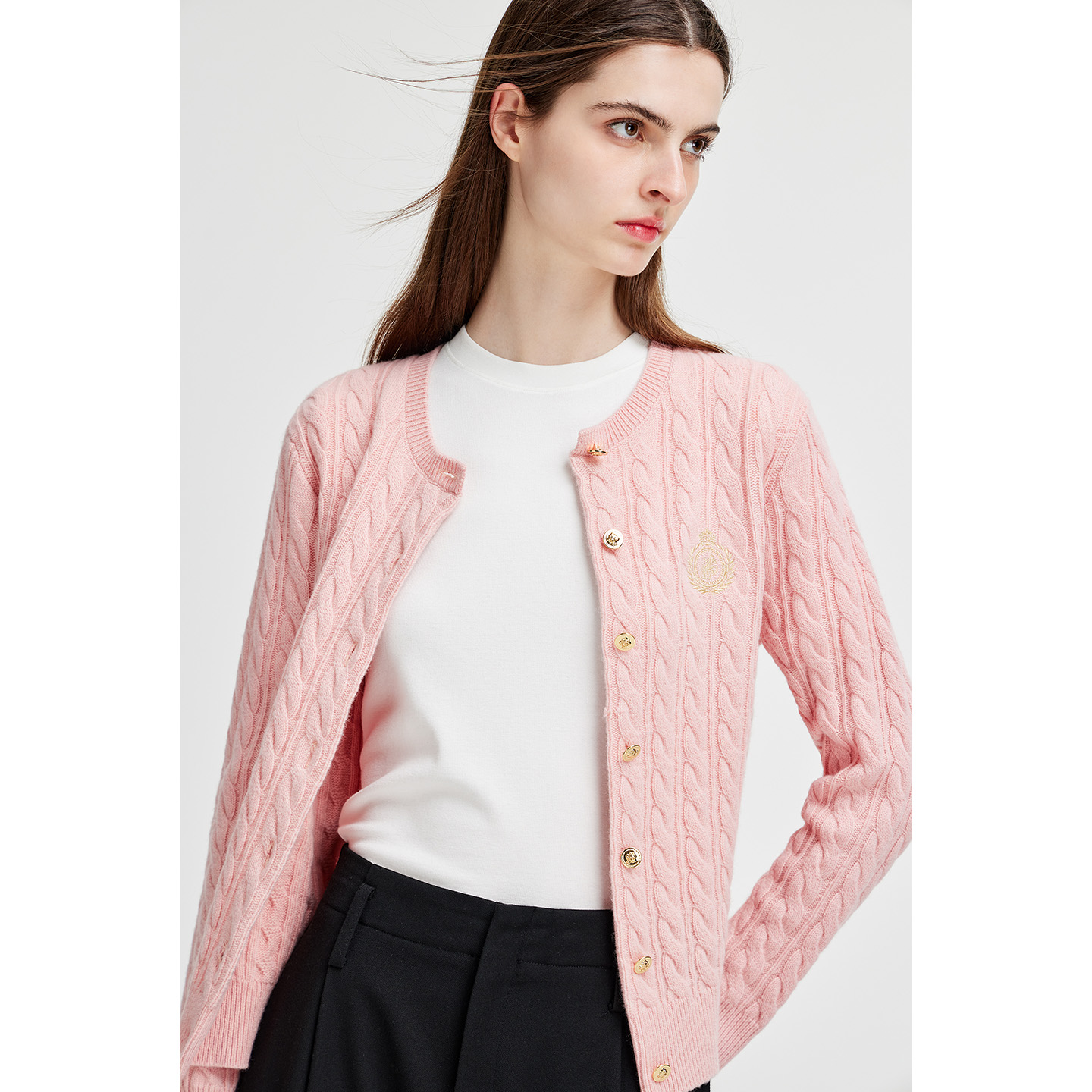 卓凡尼·华伦天学院风奴针织开衫