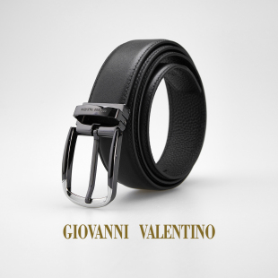 款 针扣真皮皮带商务经典 简约金属扣腰带 VALENTINO男士 GIOVANNI