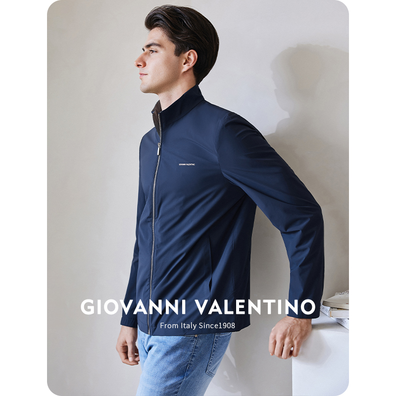 立领春季直筒休闲夹克外套轻薄