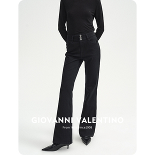 子显瘦百搭喇叭裤 GIOVANNI 弹力长裤 女春季 VALENTINO高腰牛仔裤