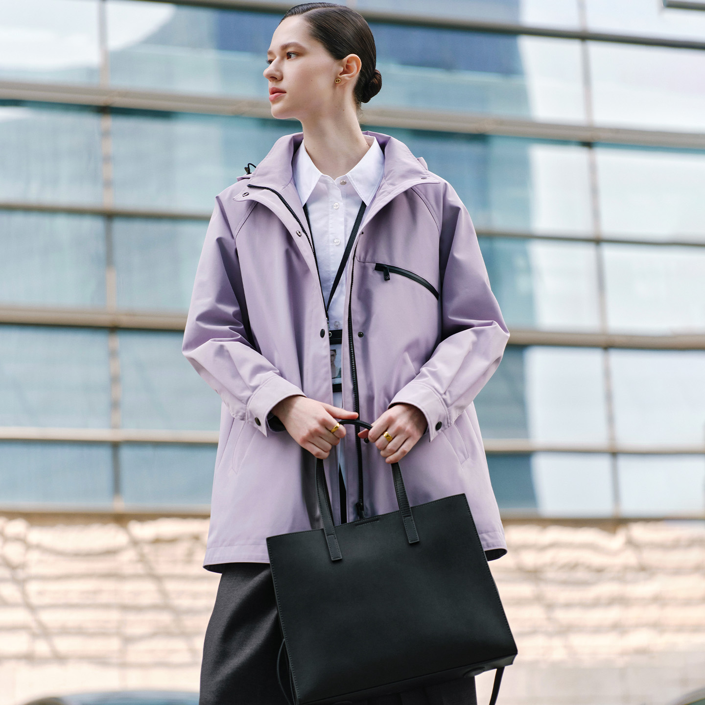 卓凡尼华伦天奴中长款女士风衣