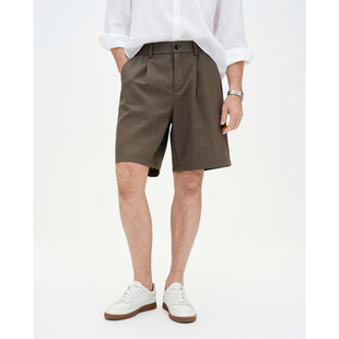 男士 薄款 休闲裤 直筒宽松短裤 子 GIOVANNI 百搭五分裤 VALENTINO夏季